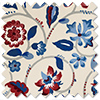 Land & Shore Esther, Blue Red - Twist&Fit Roman Blind